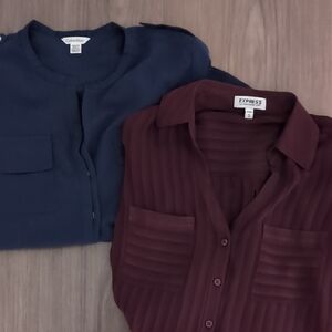 Express Burgundy Portofino Shirt Bundle